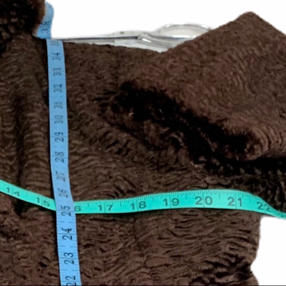 Vintage CALVIN KLEIN Coat Luxurious Crushed Velvet Victorian Retro Long M - Picture 9 of 14